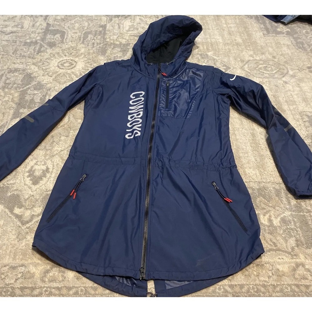 Nike Dallas Cowboys NFL Team Full Zip Hooded Parka Jacket Womens SZ‎ Small NWOT